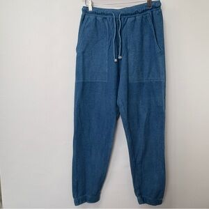 Industry of All Nations indigo reversed fleece indigo sweatpants 6 Dips Size M